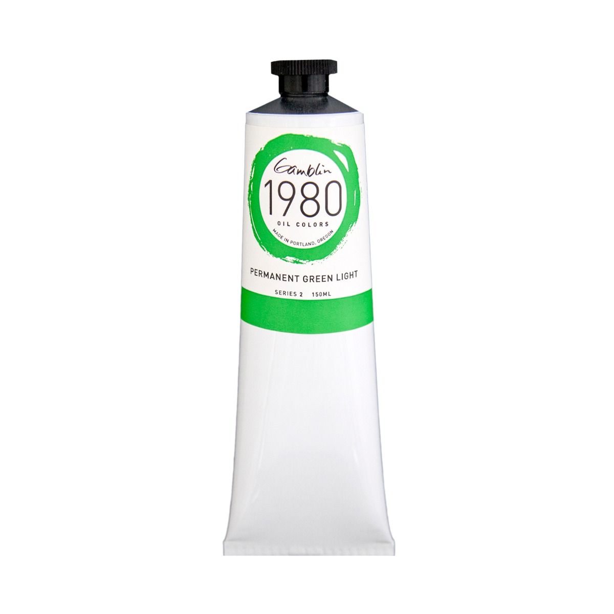 Gamblin 1980 Oils - Permanent Green Light, 150 ml (5.07oz)