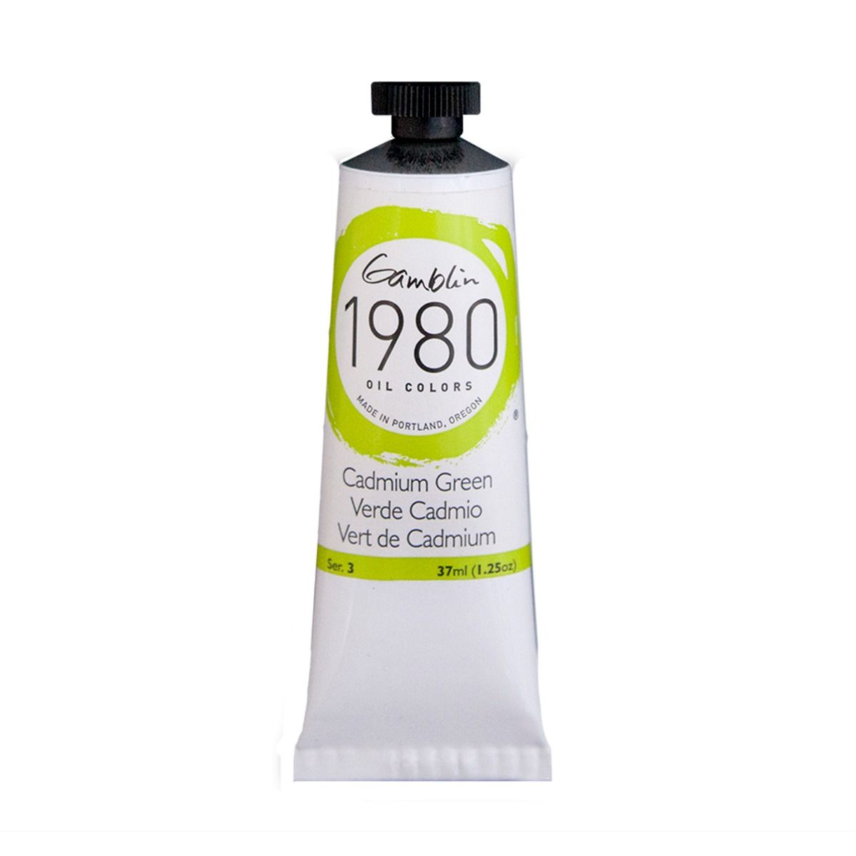 Gamblin 1980 Oils - Cadmium Green, 37 ml (1.25oz)