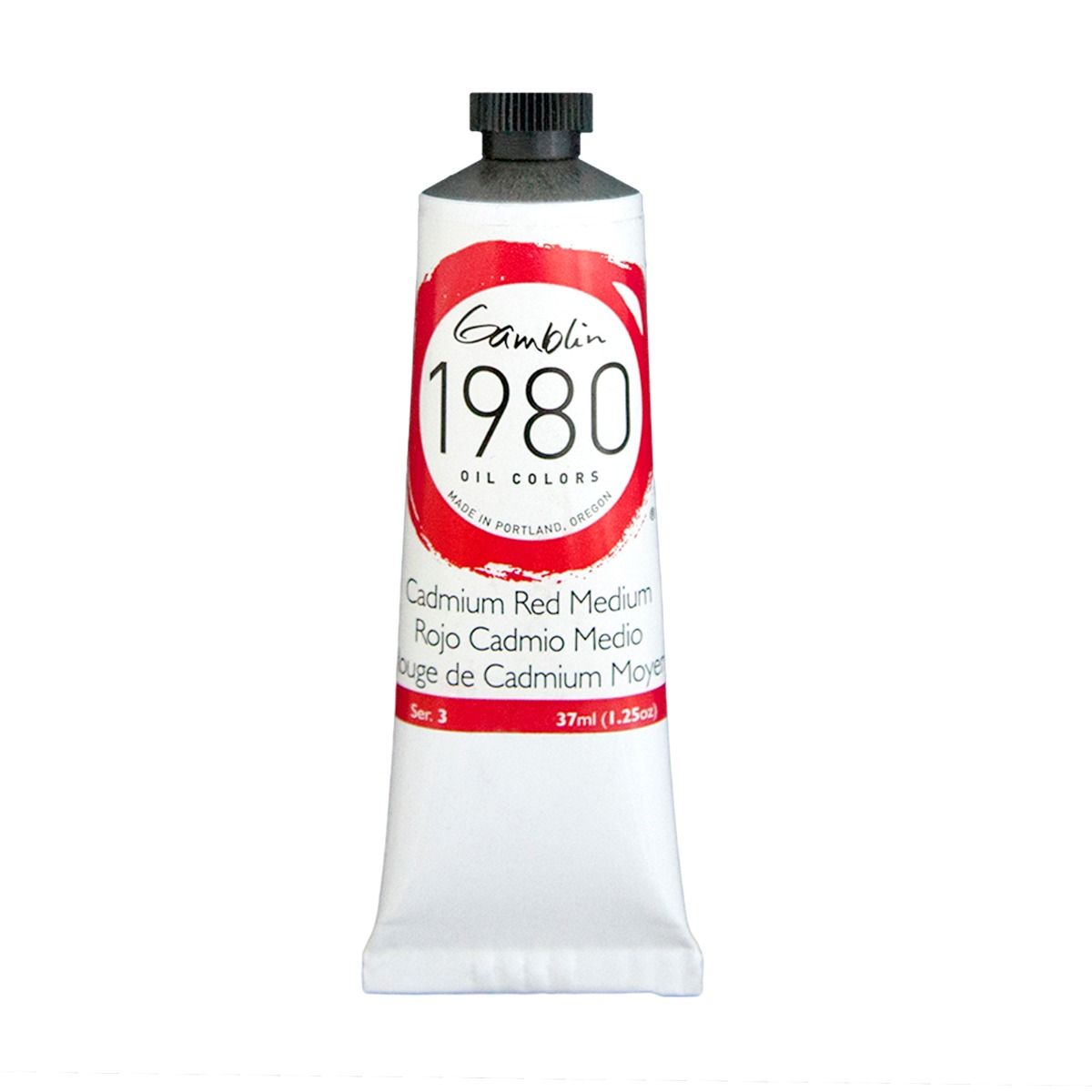 Gamblin 1980 Oils - Cadmium Red Medium, 37 ml (1.25oz)