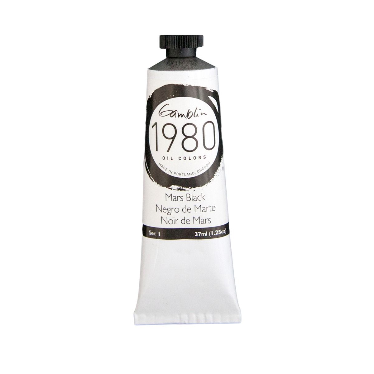 Gamblin 1980 Oils - Mars Black, 37 ml (1.25oz)