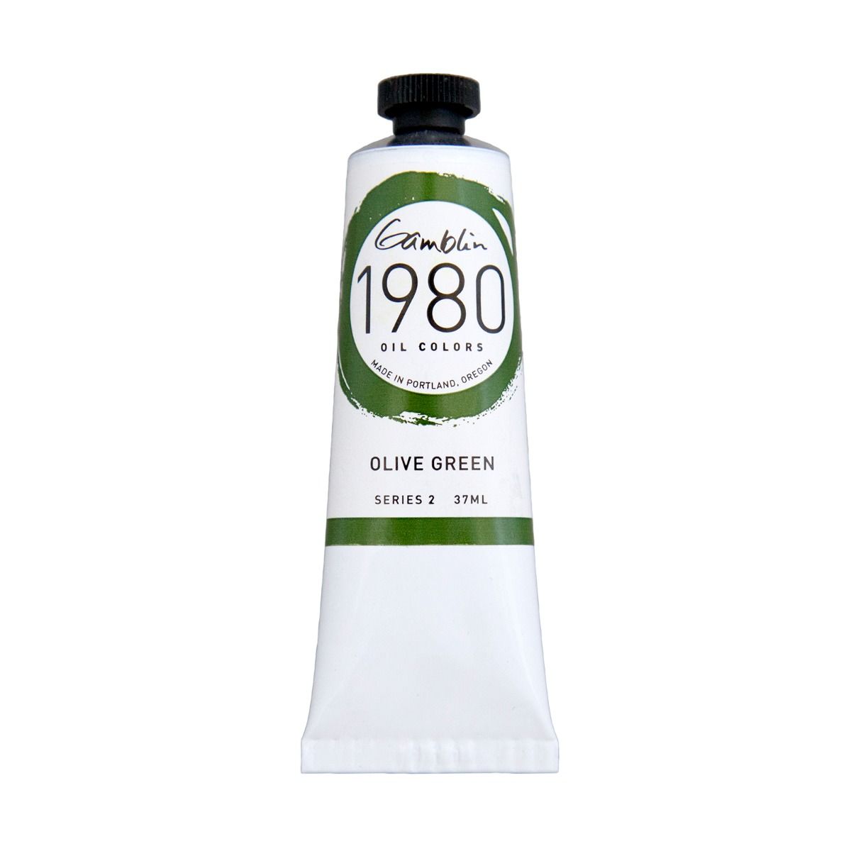 Gamblin 1980 Oils - Olive Green, 37 ml (1.25oz)