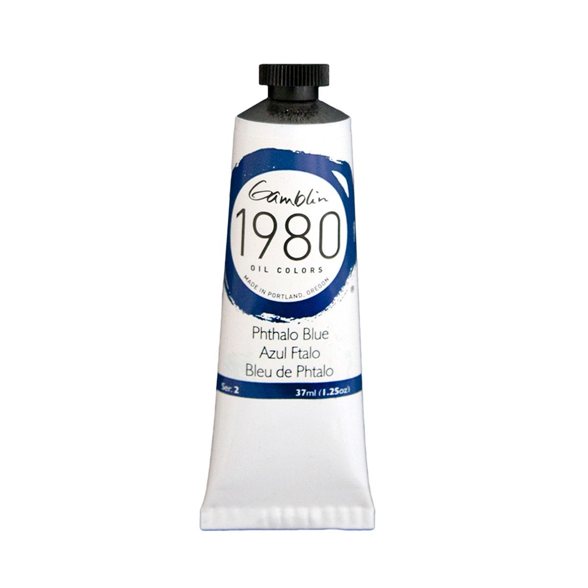 Gamblin 1980 Oils - Phthalo Blue, 37 ml (1.25oz)