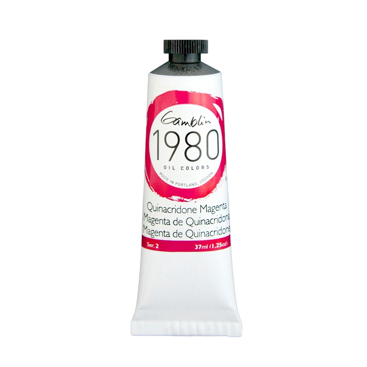 Gamblin 1980 Oils - Quinacridone Magenta, 37 ml (1.25oz)