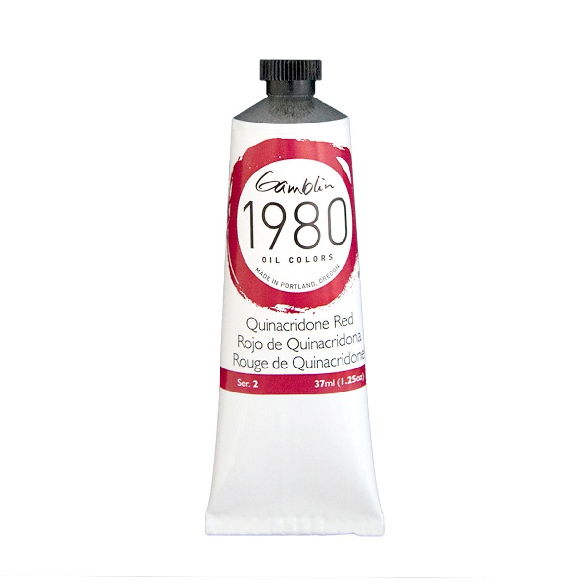 Gamblin 1980 Oils - Quinacridone Red, 37 ml (1.25oz)