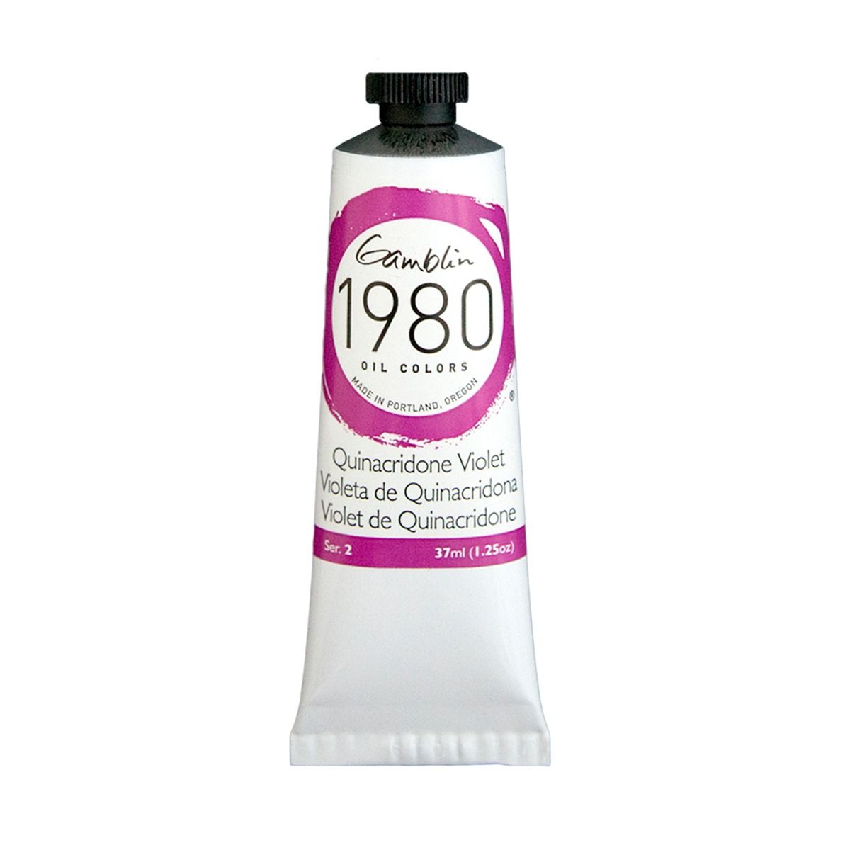Gamblin 1980 Oils - Quinacridone Violet, 37 ml (1.25oz)
