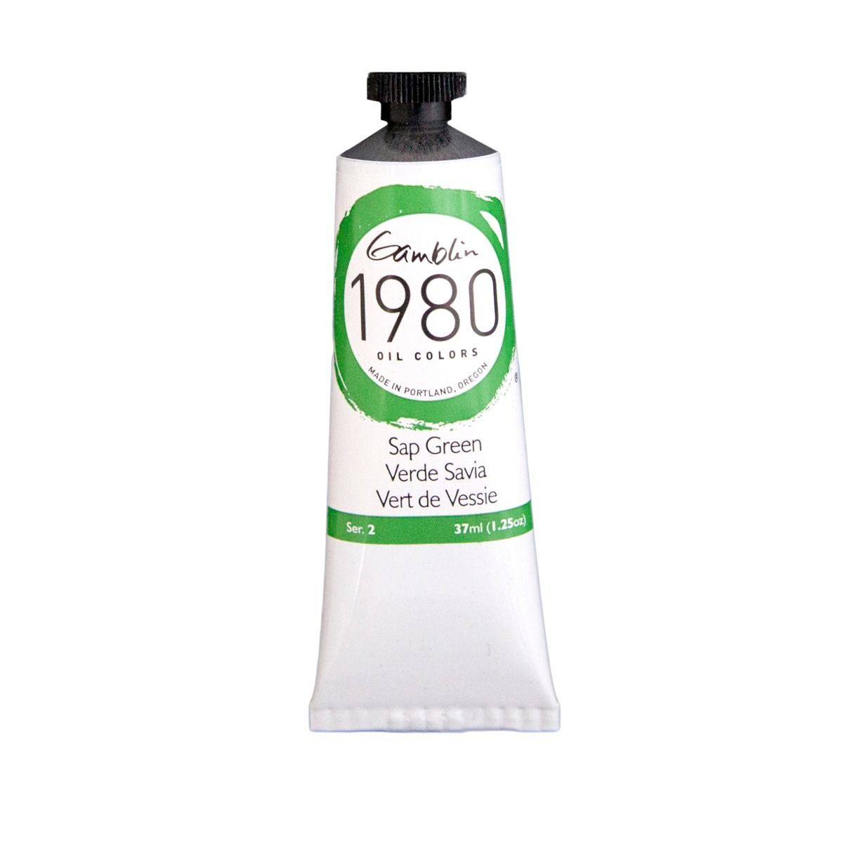 Gamblin 1980 Oils - Sap Green, 37 ml (1.25oz)