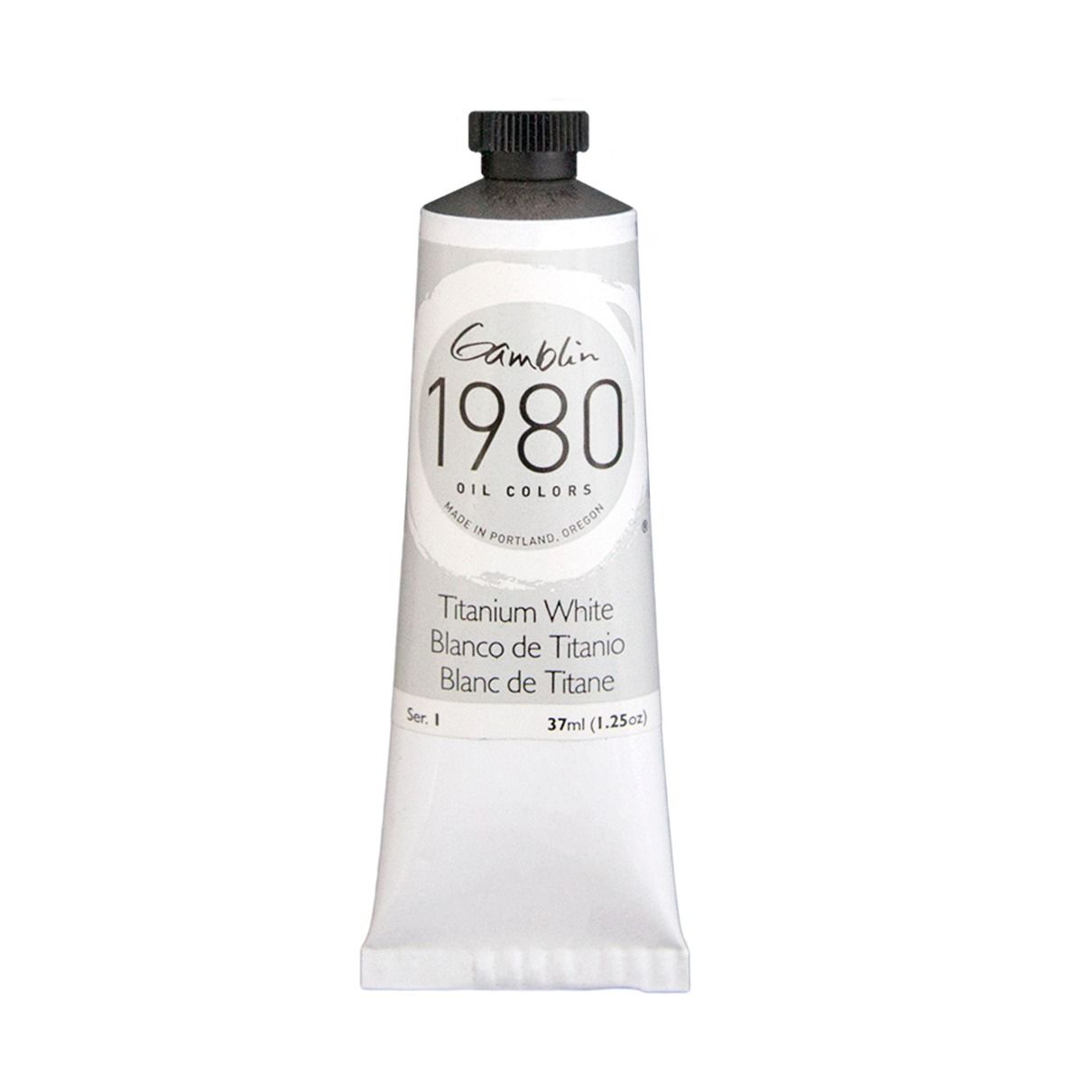 Gamblin 1980 Oils - Titanium White, 37 ml (1.25oz)