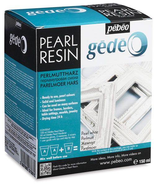 Pébéo Pearl Resin Kit - Pearl White 150 ml