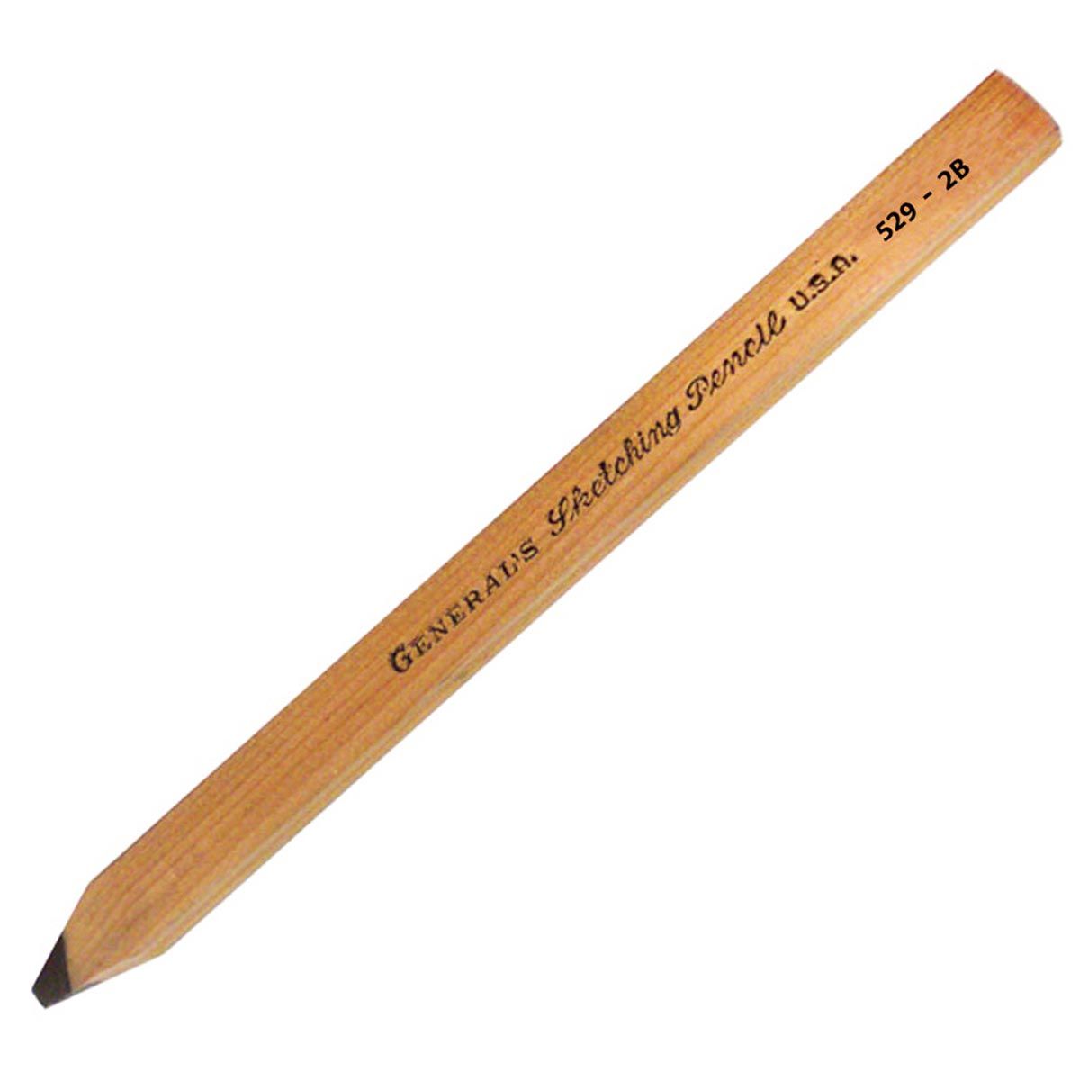 General's Sketching Flat Pencil - 2B