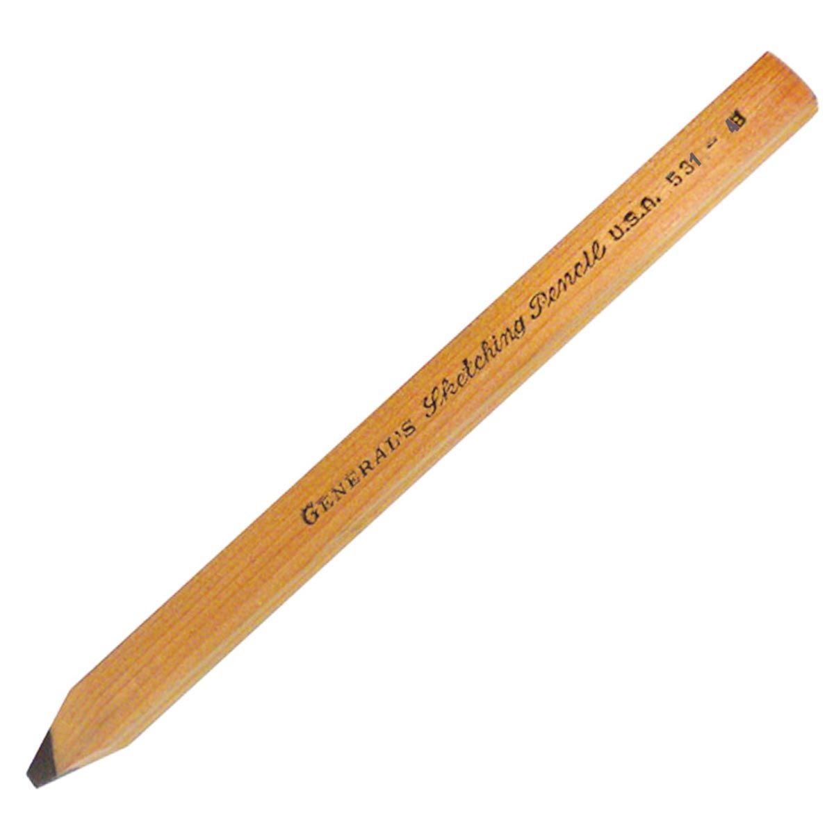 General's Sketching Flat Pencil - 4B