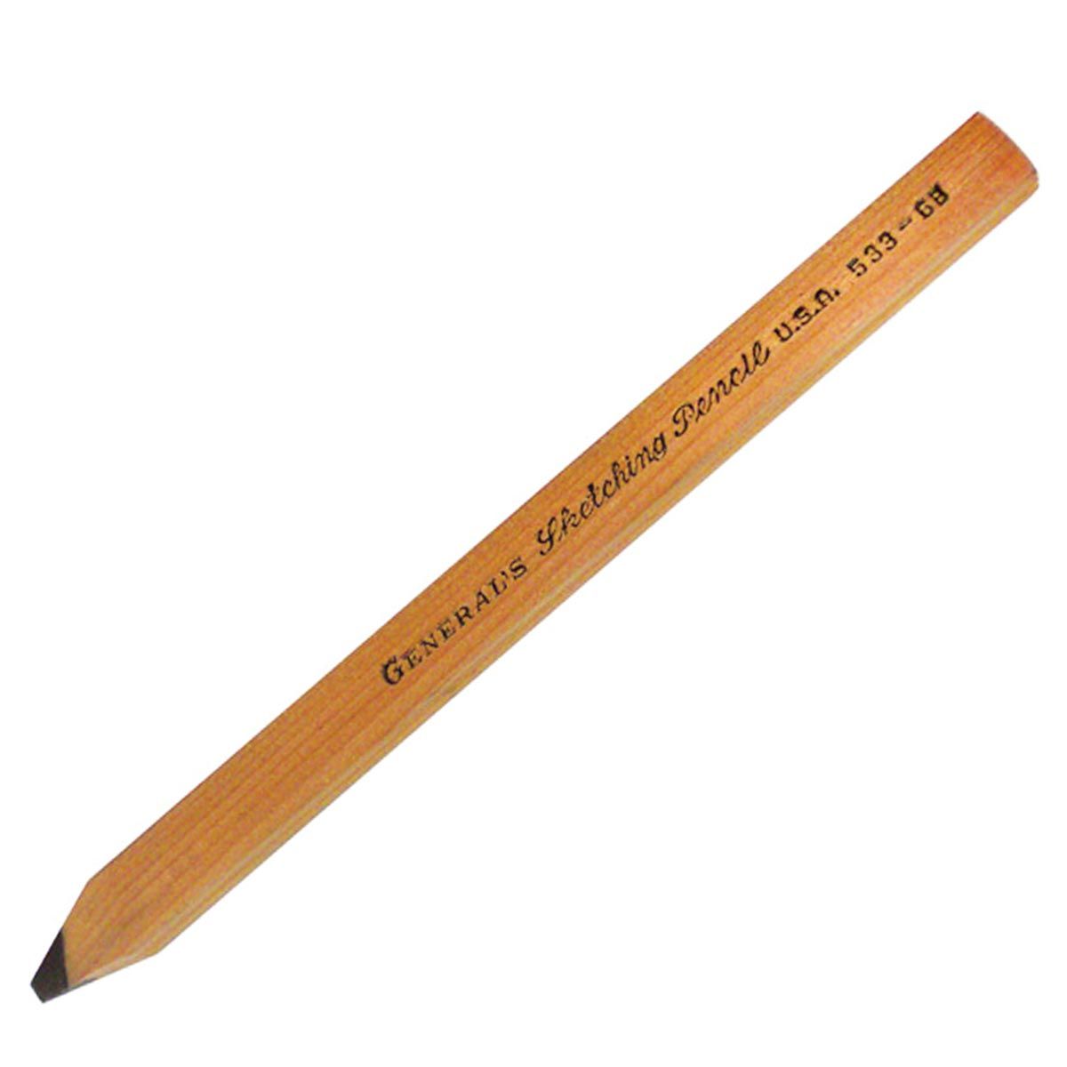 General's Sketching Flat Pencil - 6B