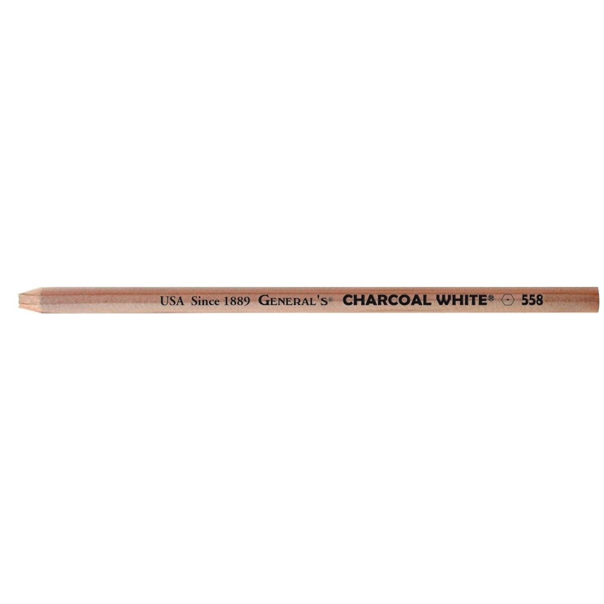 General's Charcoal Pencil - White
