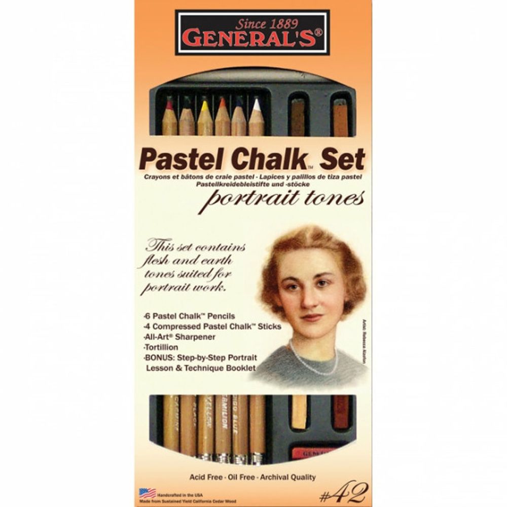 General's Pastel Chalk Set in Portrait Tones