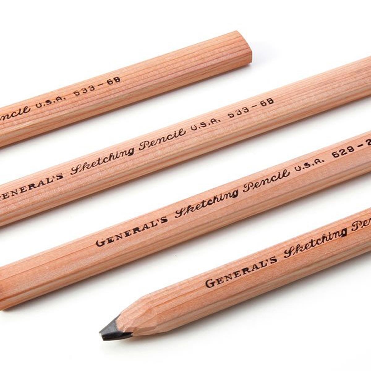 General's Sketching Flat Pencils Open Stock