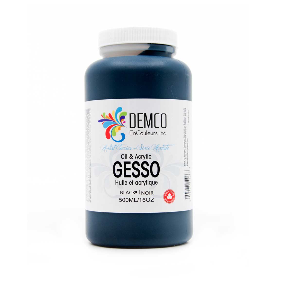 Demco Gesso Artist Series, Black 500 ml (16 oz)