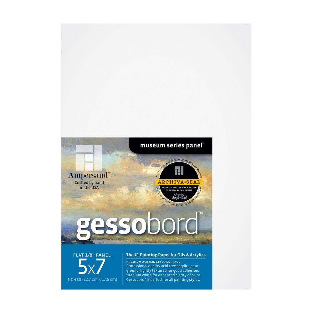 Ampersand Gessobord 1/8" Flat - 3Pk 5 x 7 inches