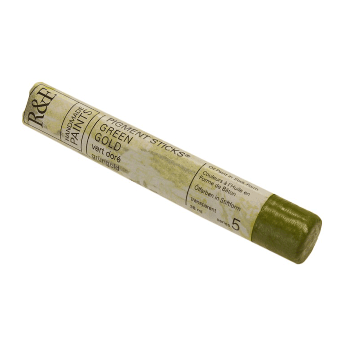 R&F Oil Pigment Stick, Green Gold 38ml