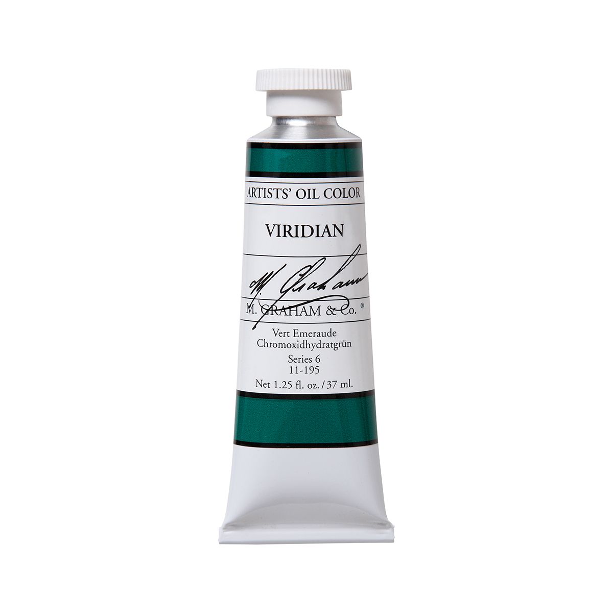 M Graham Oil Paint - Viridian 37 ml