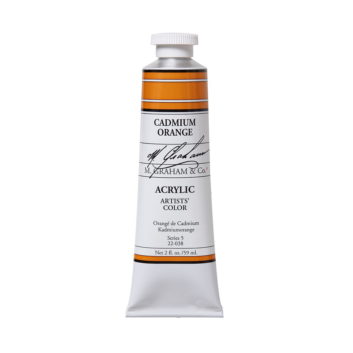 M Graham Acrylic - Cadmium Orange 60 ml
