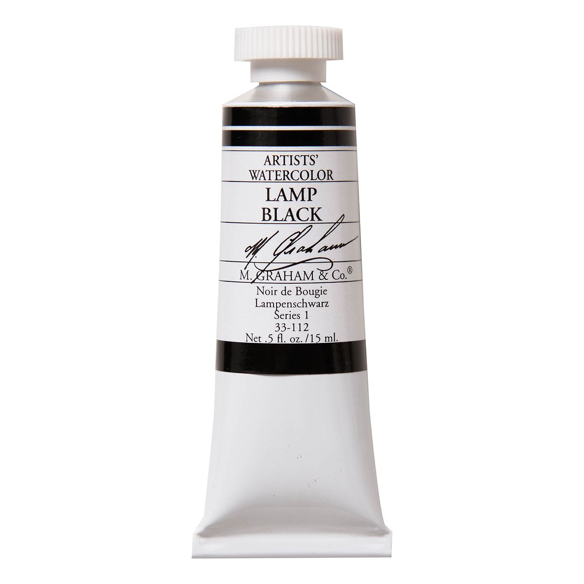 M Graham Watercolour - Lamp Black 15ml