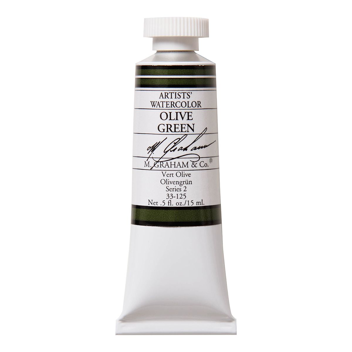 M Graham Watercolour - Olive Green 15 ml