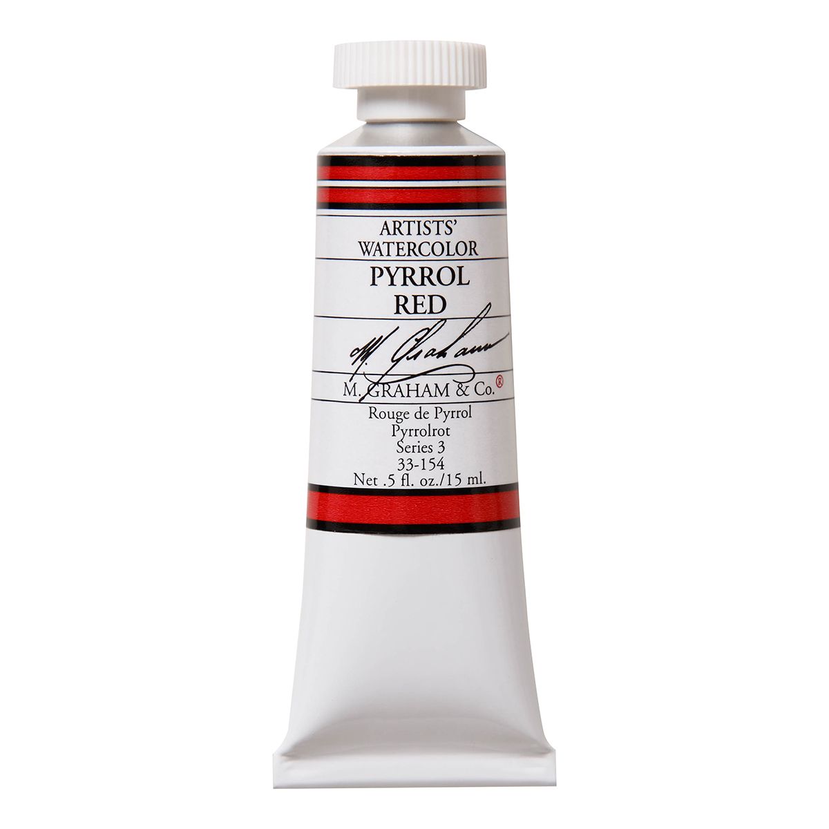 M Graham Watercolour - Pyrrole Red 15 ml
