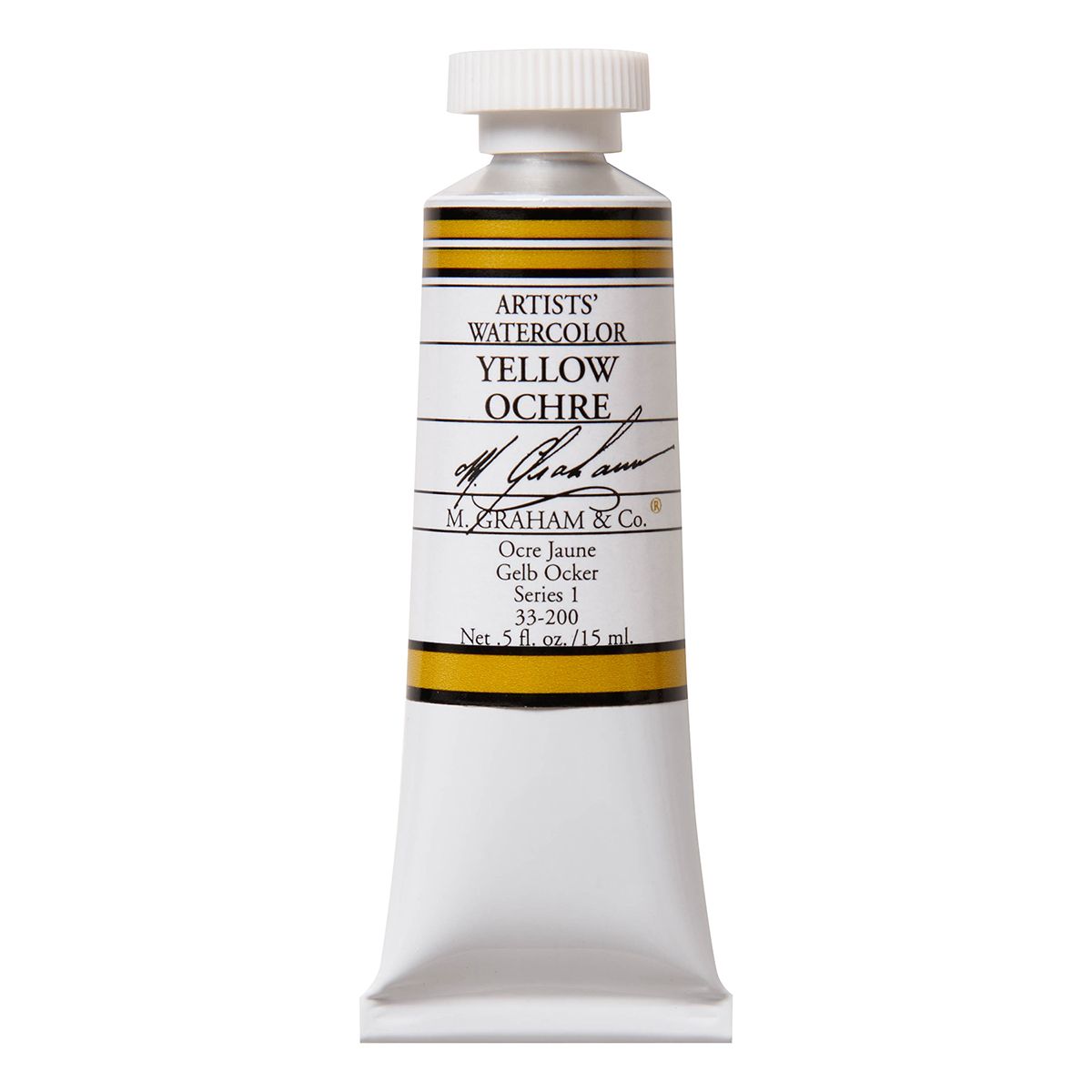 M Graham Watercolour - Yellow Ochre 15ml