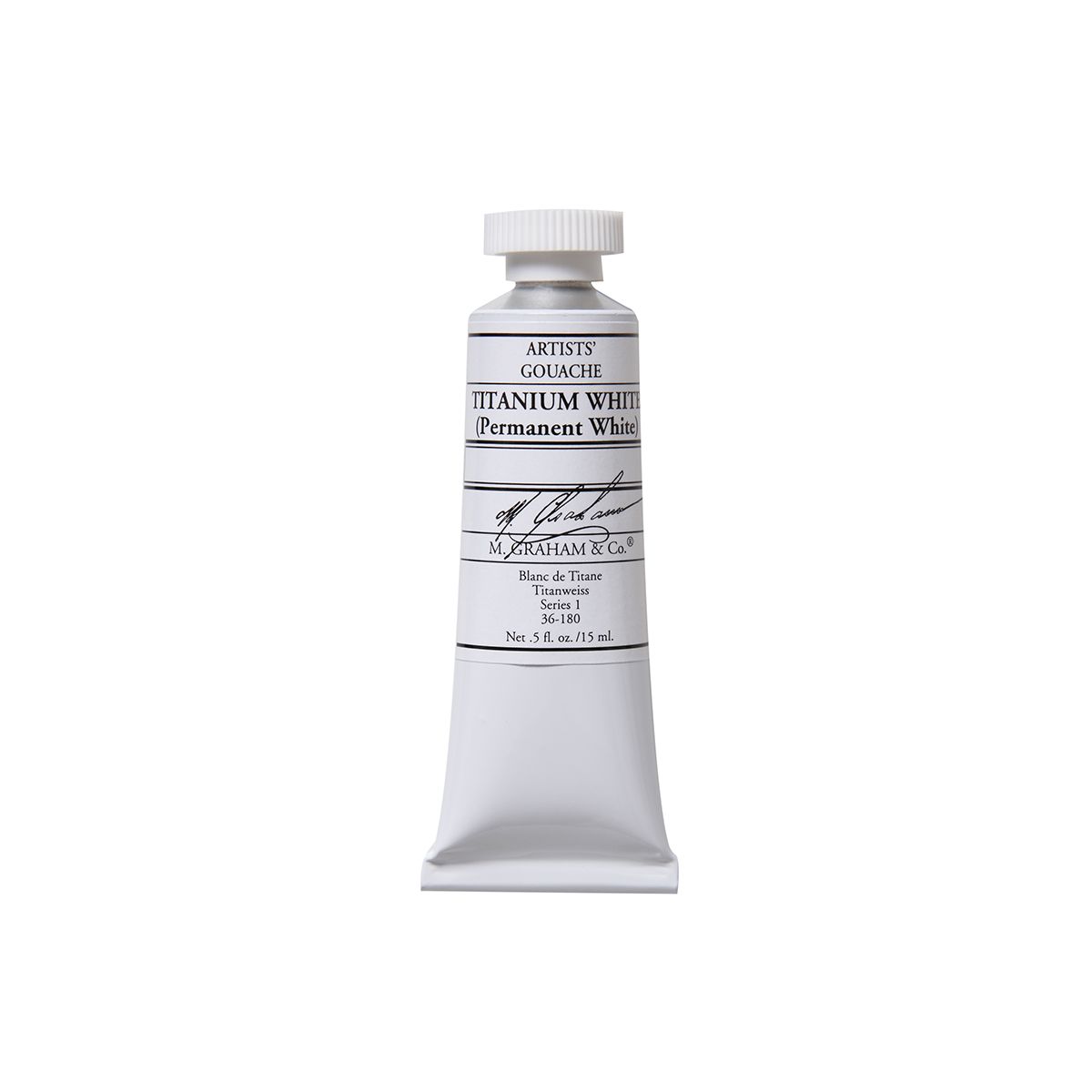 M Graham Gouache - Titanium White Permanent 15 ml