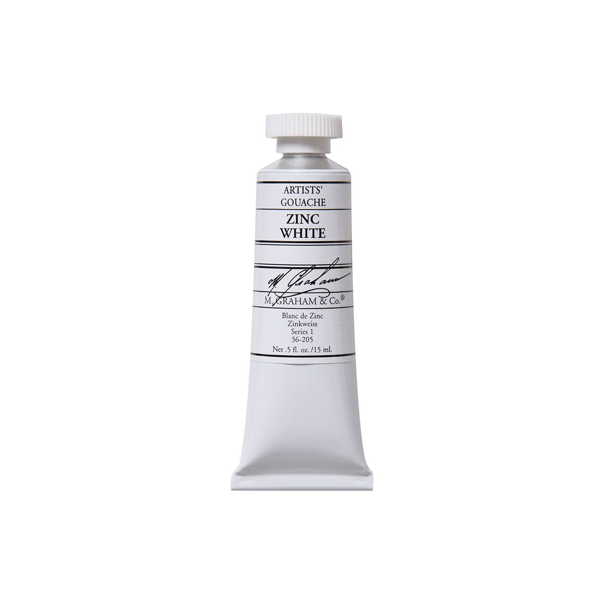 M Graham Gouache - Zinc White 15 ml