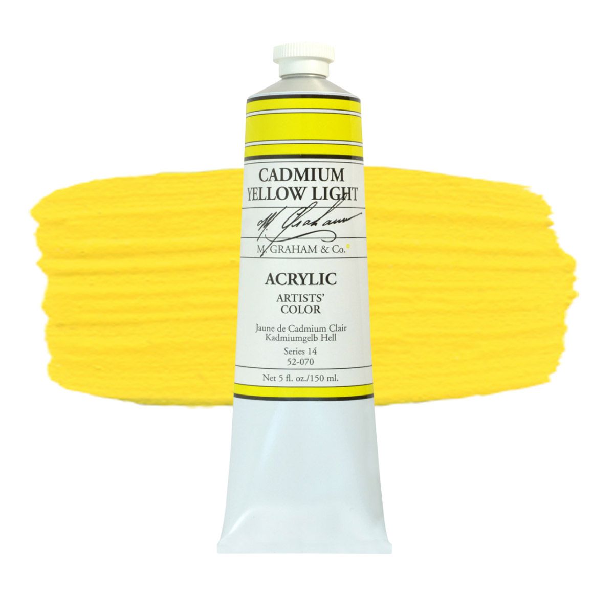 M Graham Acrylic - Cadmium Yellow Light 150 ml