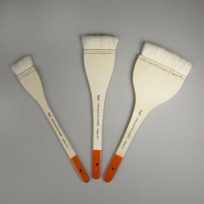 R&F Handmade Paints Hake Encaustic Brushes