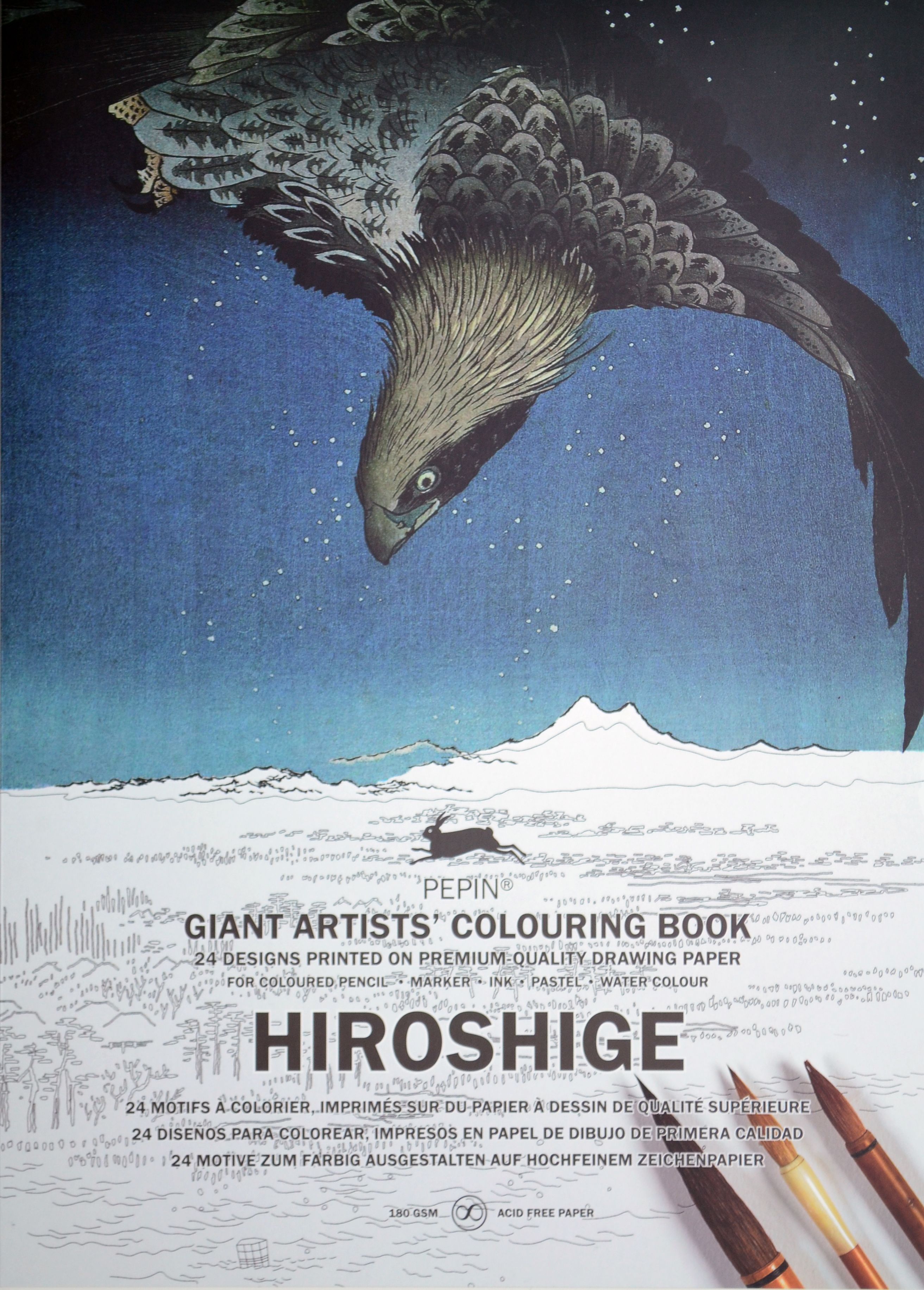 New PEPIN GIANT Colouring Books - HIROSHIGE