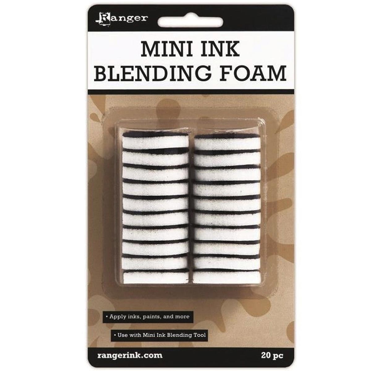 Ranger Mini Ink Blending Foams 1 inch 20-pc Pack