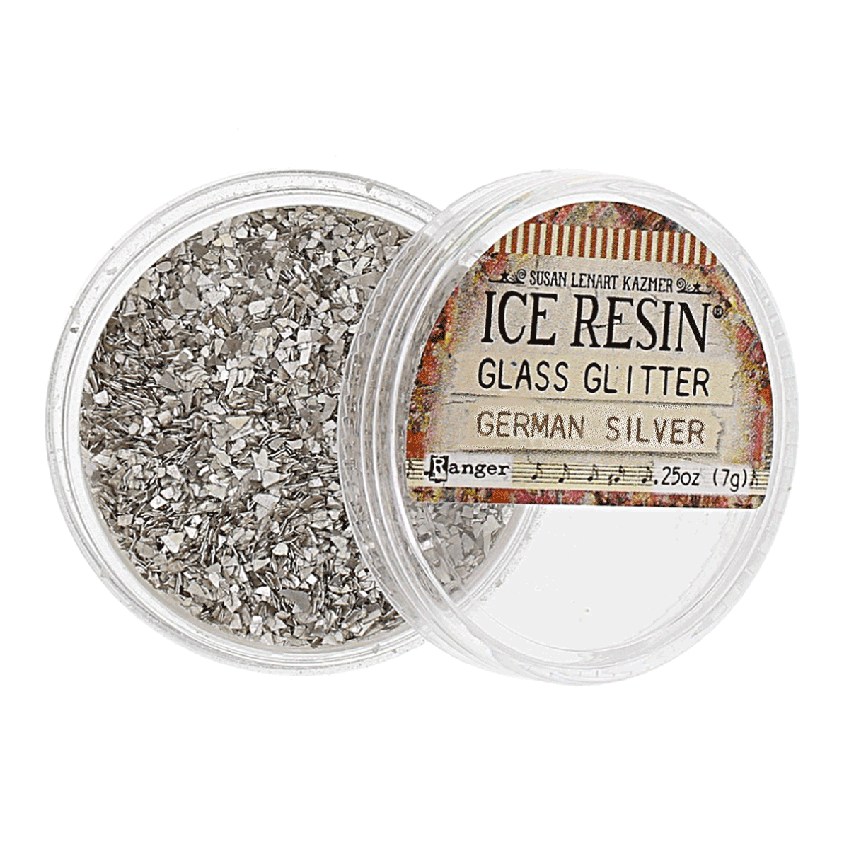 ICE Resin, German Glass Glitter Silver