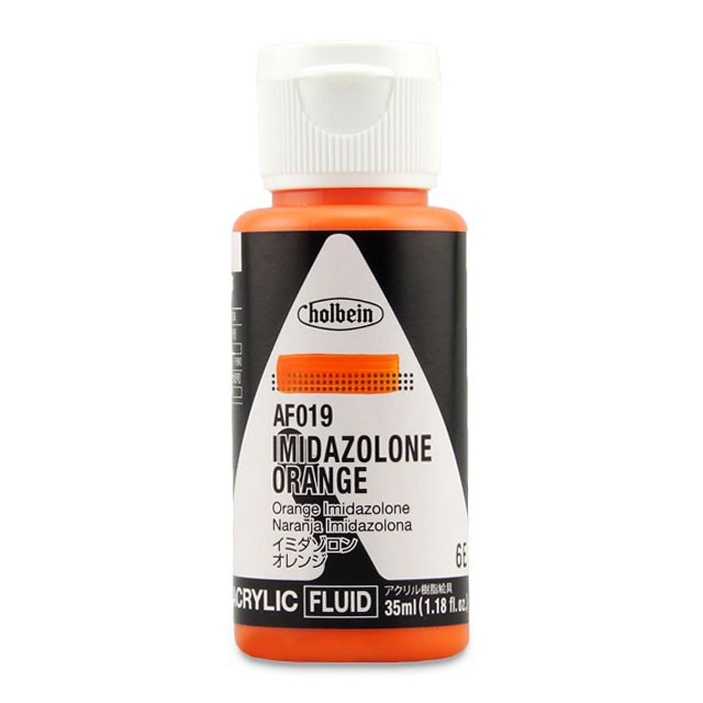 Holbein Fluid Acrylic - Imidazolone Orange 35 ml