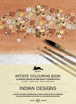 INDIAN DESIGNS: Artists' Colouring Books - Paperback