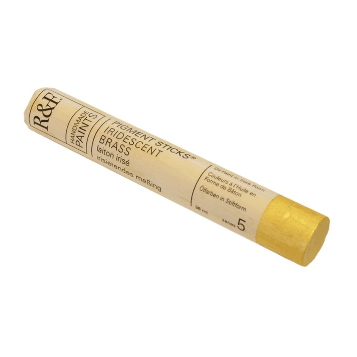 R&F Oil Pigment Stick, Iridescent Brass 38ml (1.3oz)