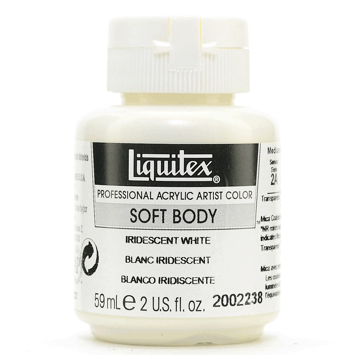 Liquitex Acrylic Soft Body - Iridescent White 2-oz