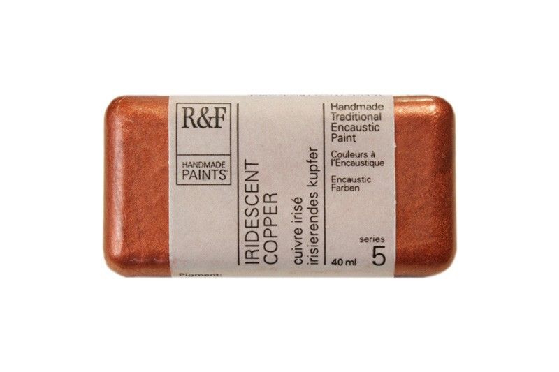 R&F Encaustic Block, Iridescent Copper 40ml
