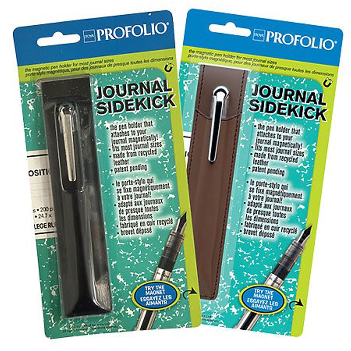 Itoya ProFolio Journal Sidekick Magnetic Pen Holders