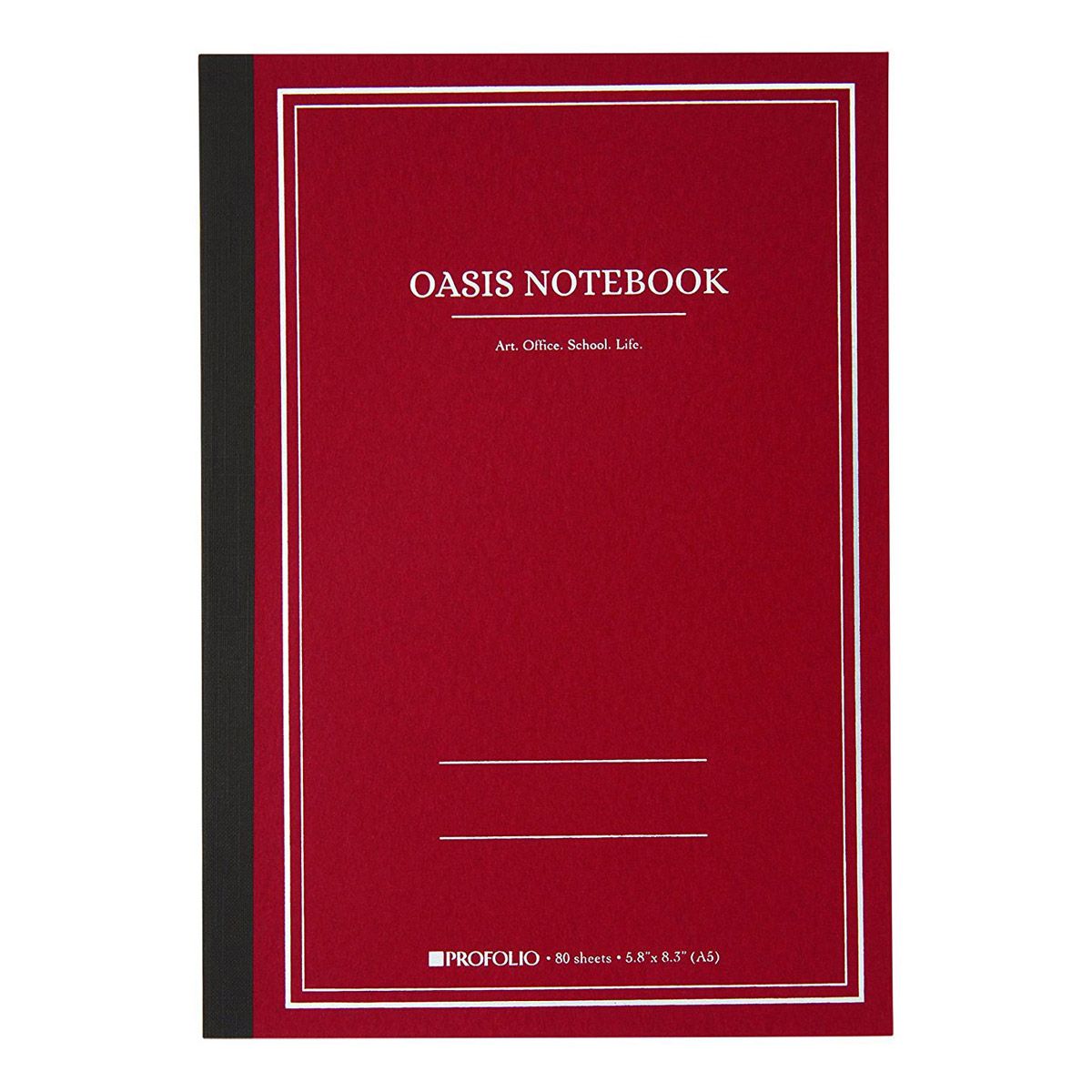 Oasis Notebook Brick, A5 (Medium) - 5.8 x 8.3 Inches
