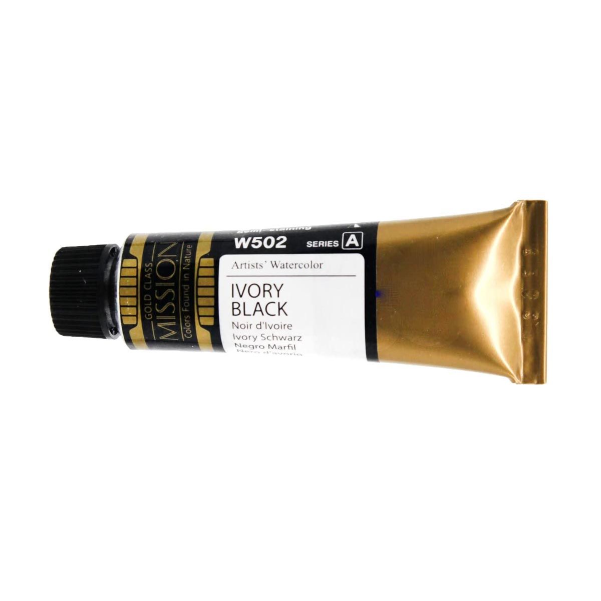 Mission Gold Watercolour Ivory Black 15ml
