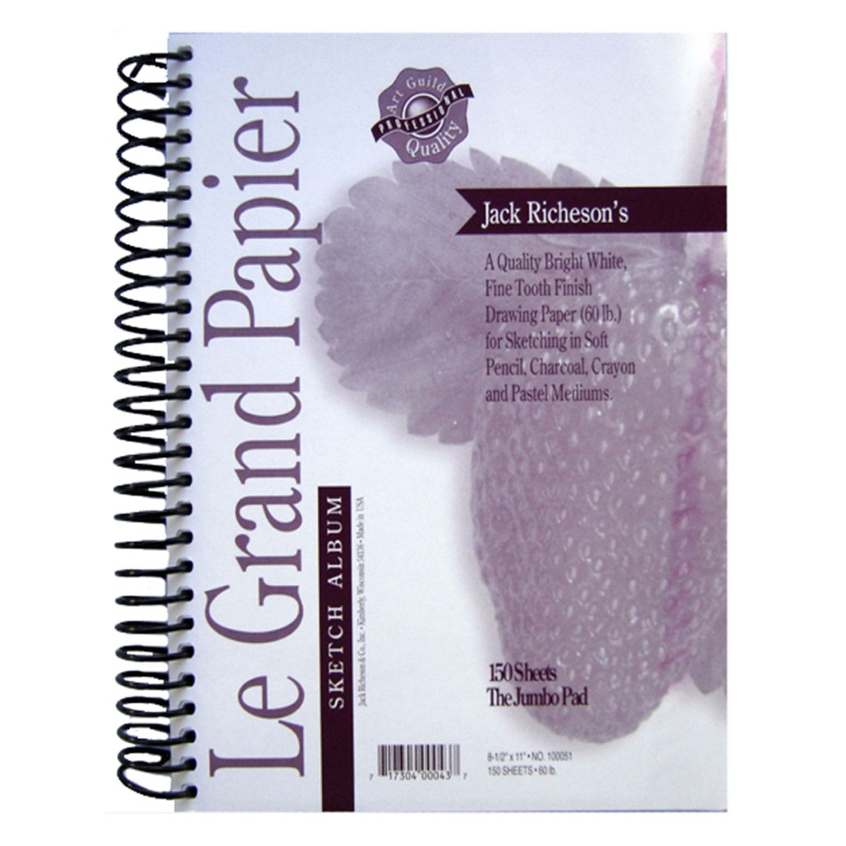 Jack Richeson Le Grand Papier Drawing Pad 8.5 x 11 inches