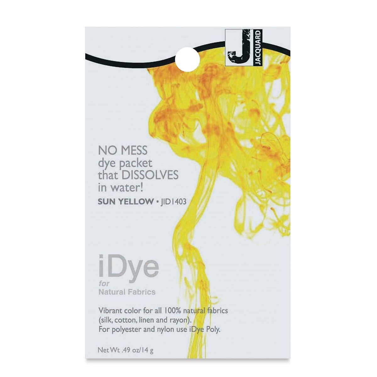 Jacquard iDye Natural Fiber Fabric Dye – Sun Yellow 14g