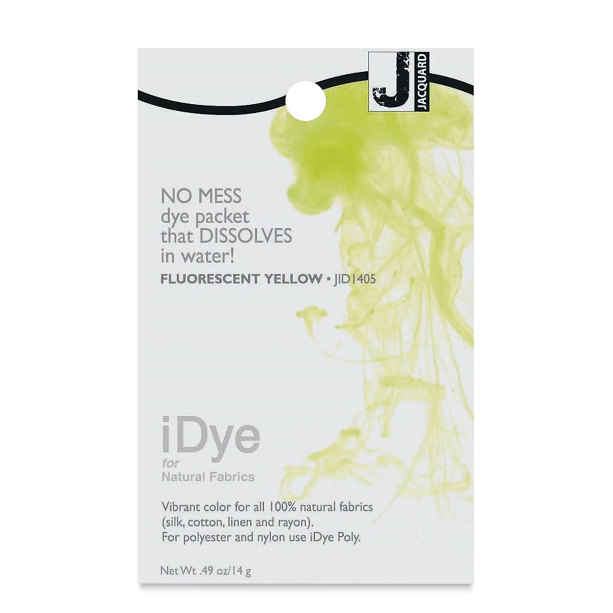 Jacquard iDye Natural Fiber Fabric Dye – Fluorescent Yellow 14g