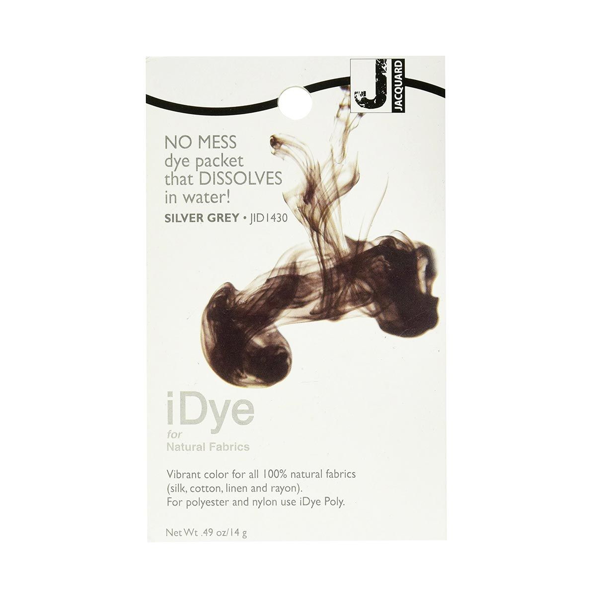 Jacquard iDye Natural Fiber Fabric Dye - Silver Grey 14g