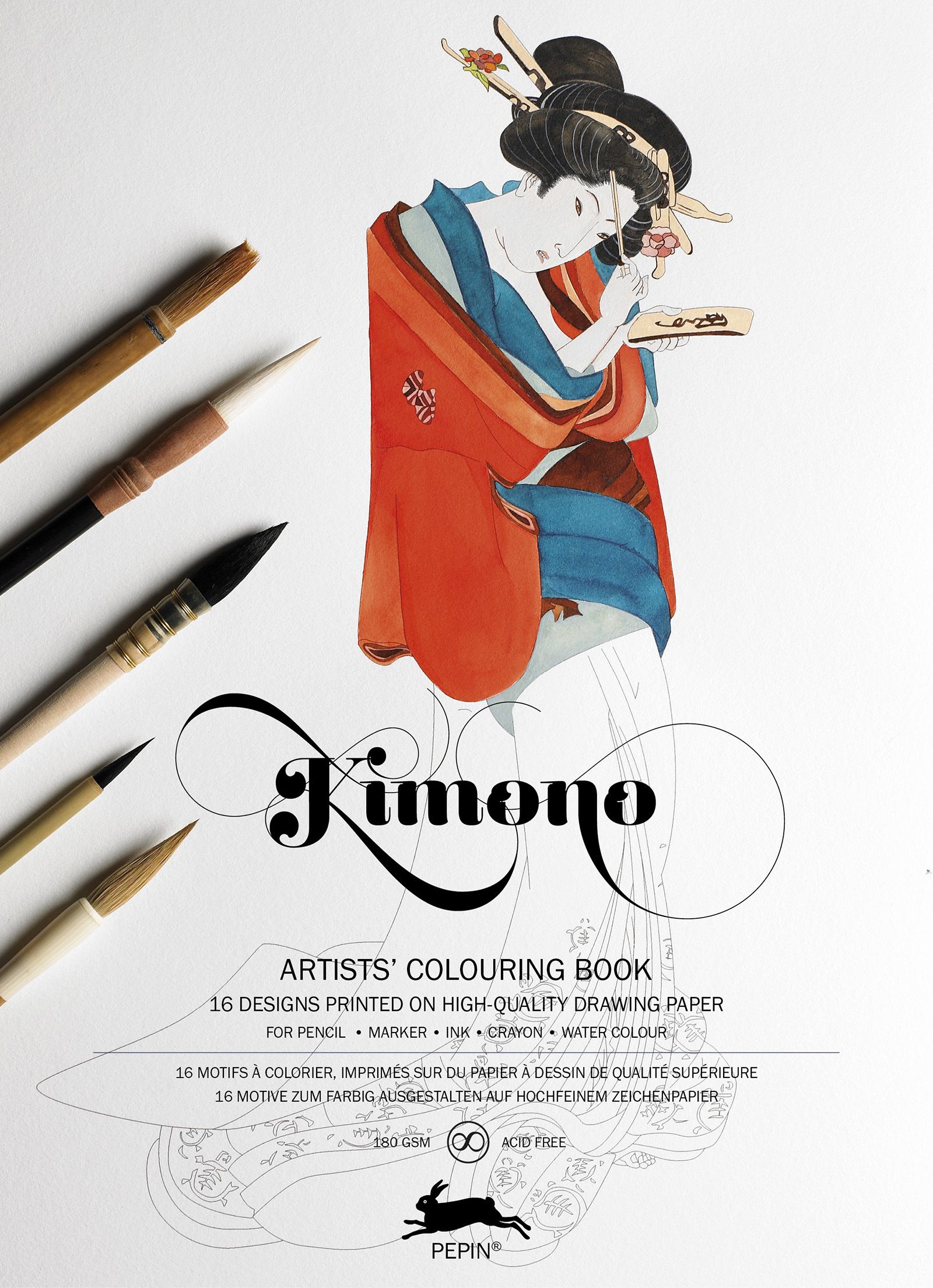 KIMONO: Artists' Colouring Books - Paperback
