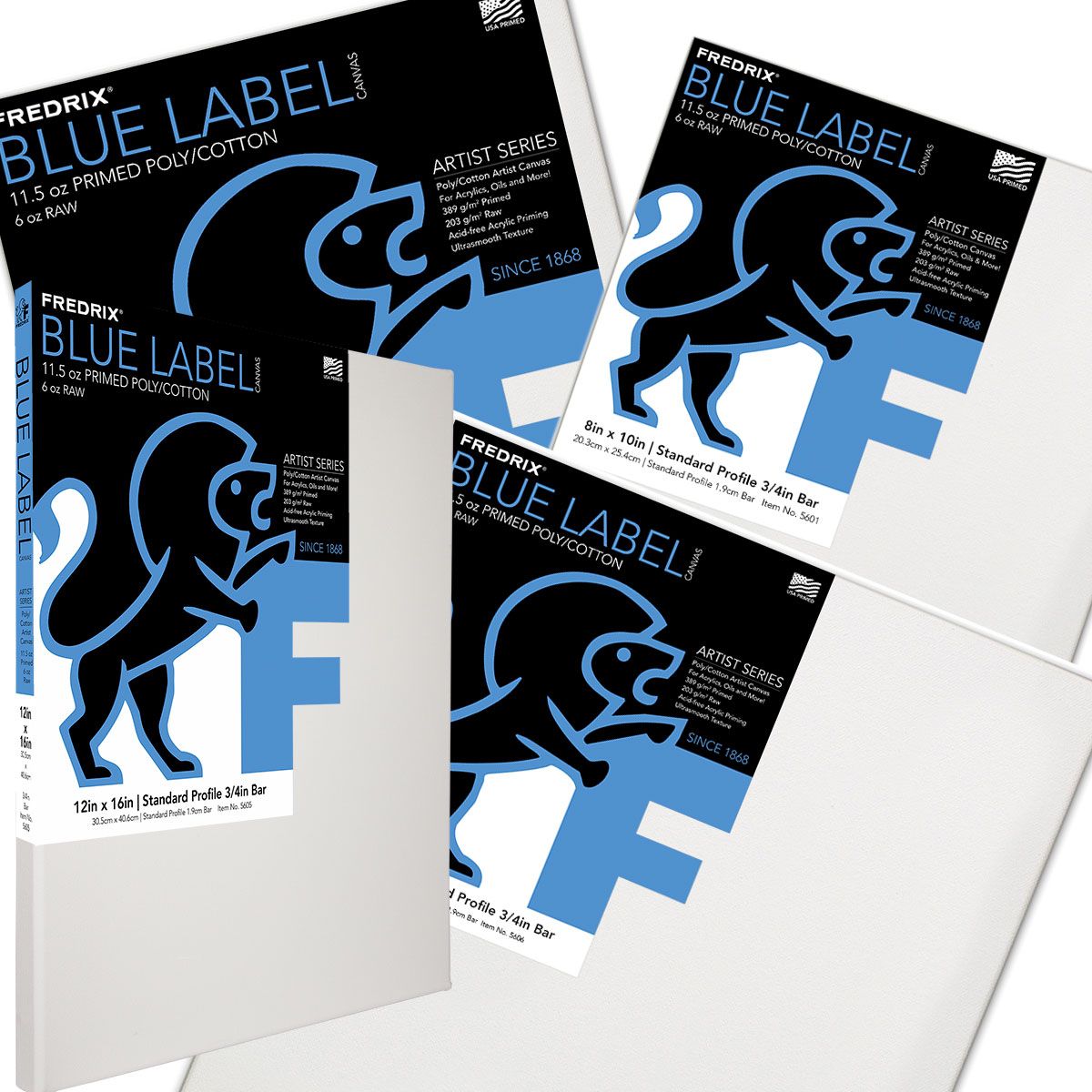 Fredrix Blue Label Canvas Ultrasmooth Poly/Cotton