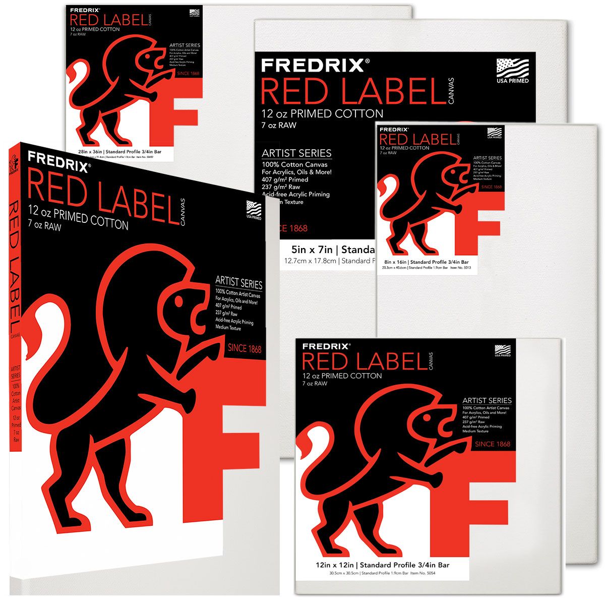 Fredrix Artist Series Red Label Cotton Canvas