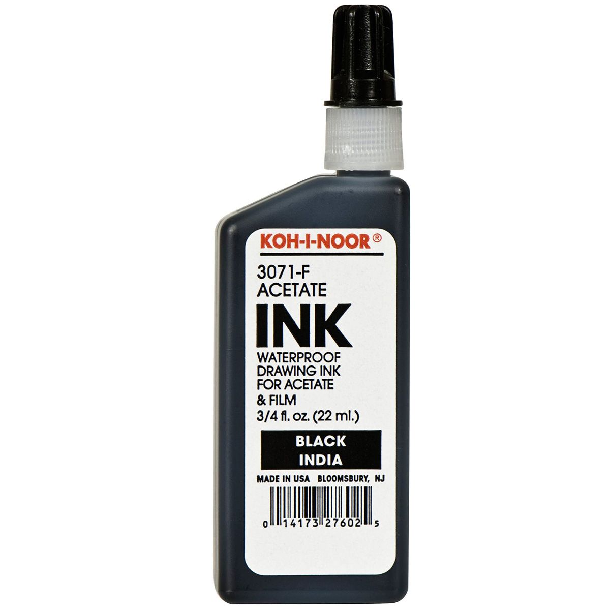 Koh-I-Noor Rapidograph Acetate Ink, Black (3071F.BLA) 22 ml/.75 oz